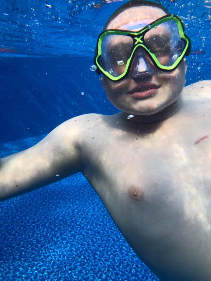 Corey Under Water