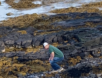 Brayden enjoying the coast in Bar Harbor Maine