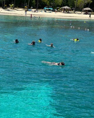 Swimming in the ocean