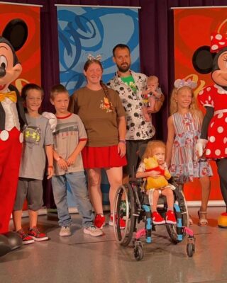 Lakelynn and family at Disney World
